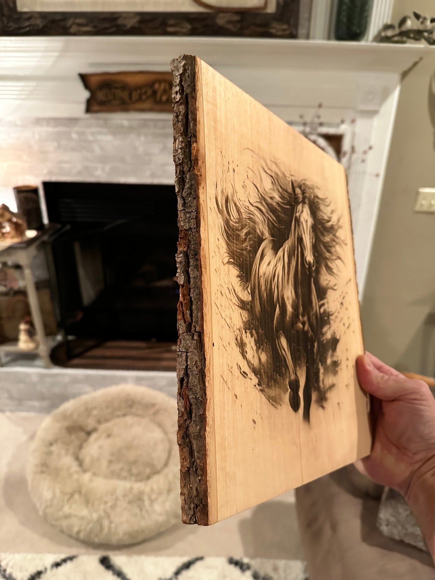 Running Horse Engraving