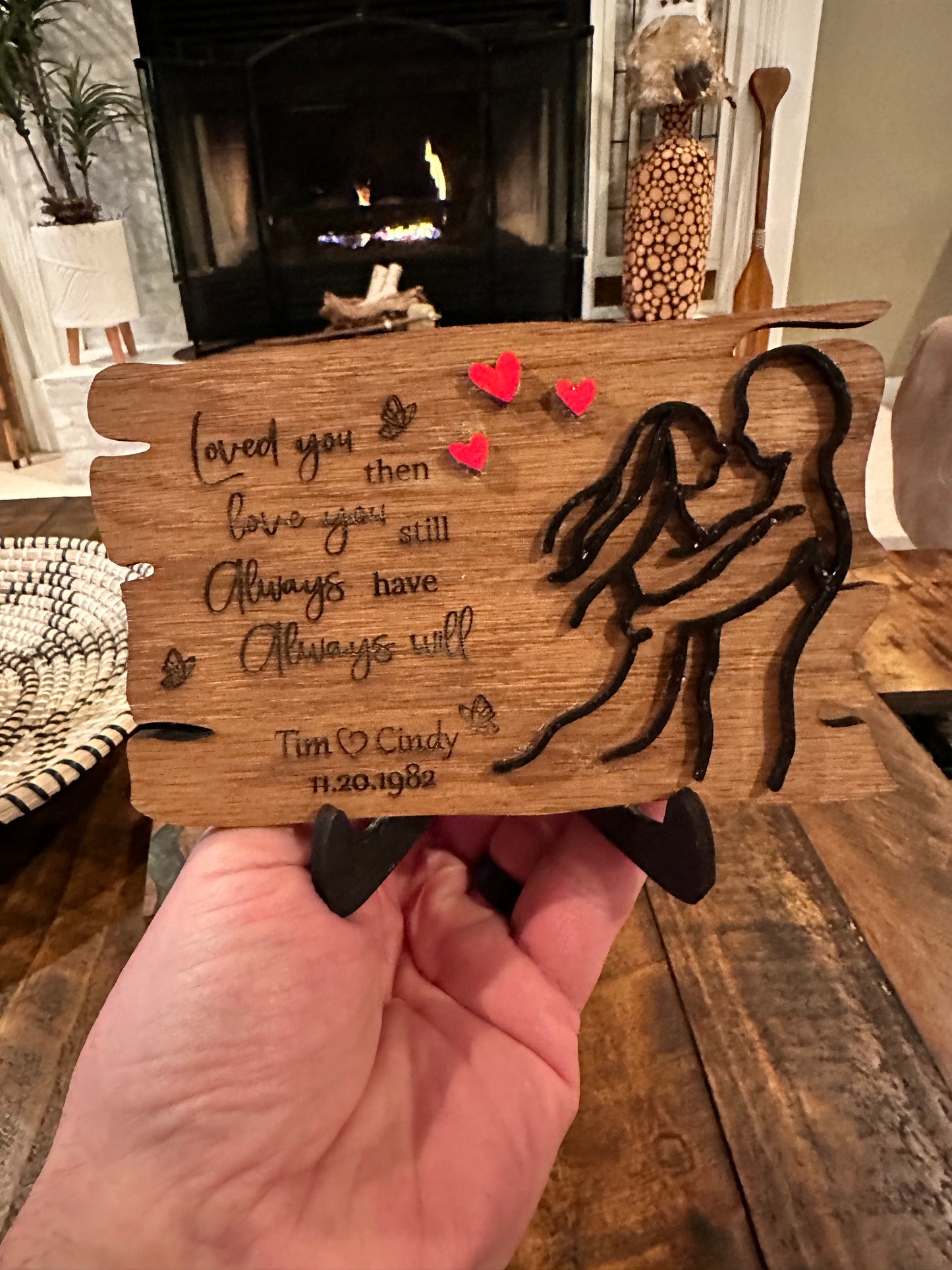 Hand made love sign
