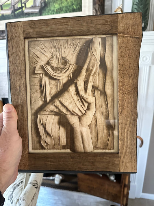 Engraved 3D image